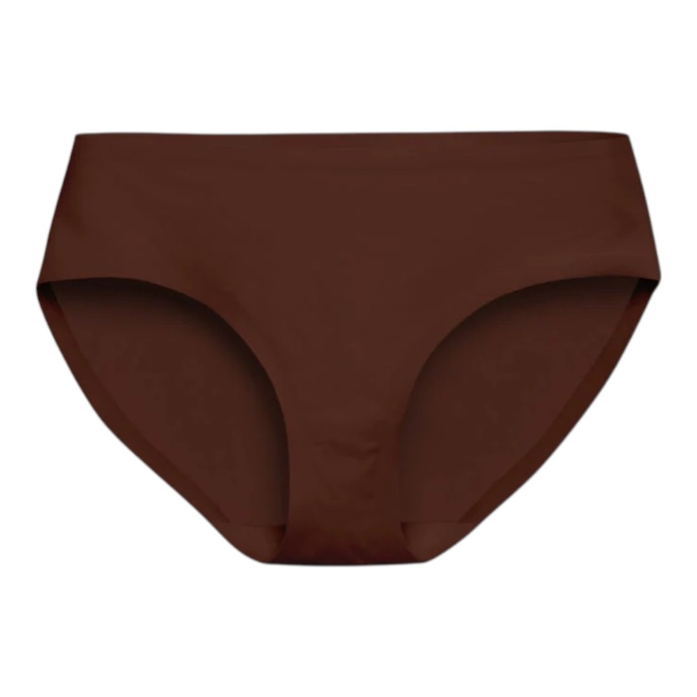 EBY Brief Womens Large Rich Mocha Brown Seamless Panty Comfortable Underwear L